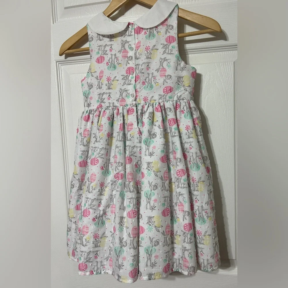 cupcakes and cashmere Girl’s Easter Dress Bunny Rabbits & Eggs Cotton NWOT Sz 7